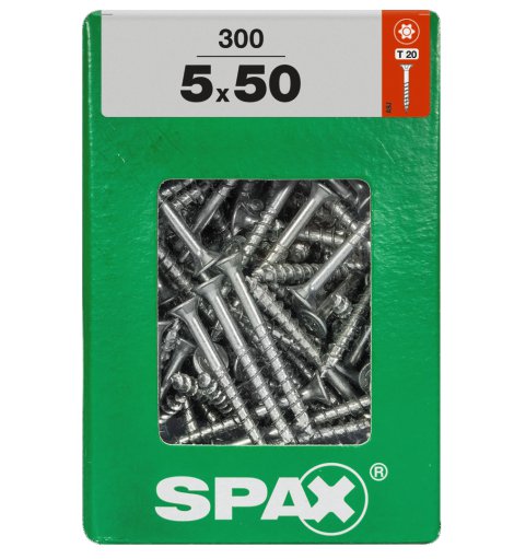 SPAX Schraube Senkkopf TRX 5,0x50 mm XXL 300 Stk.