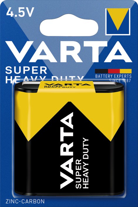 VARTA Zink-Kohle Batterie SUPER HEAVY DUTY Normal 3R12 4,5V 1er Pack