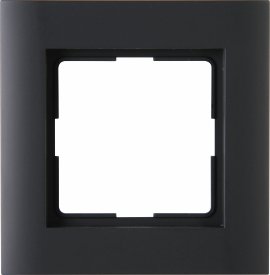 KOPP Rahmen Athenis IP44 1-fach Anthrazit