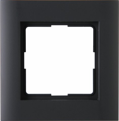 KOPP Rahmen Athenis IP44 1-fach Anthrazit