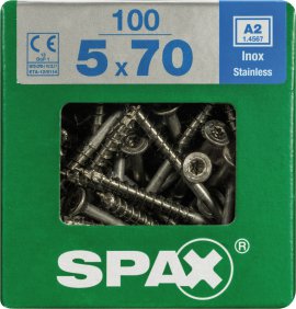 SPAX Schraube A2 Torx XL 