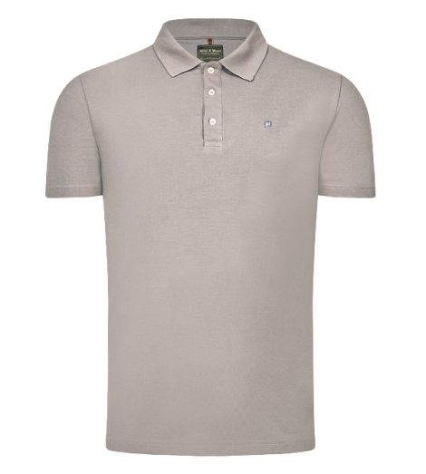 Wild & Wald Herren Polo Perwol Grau L