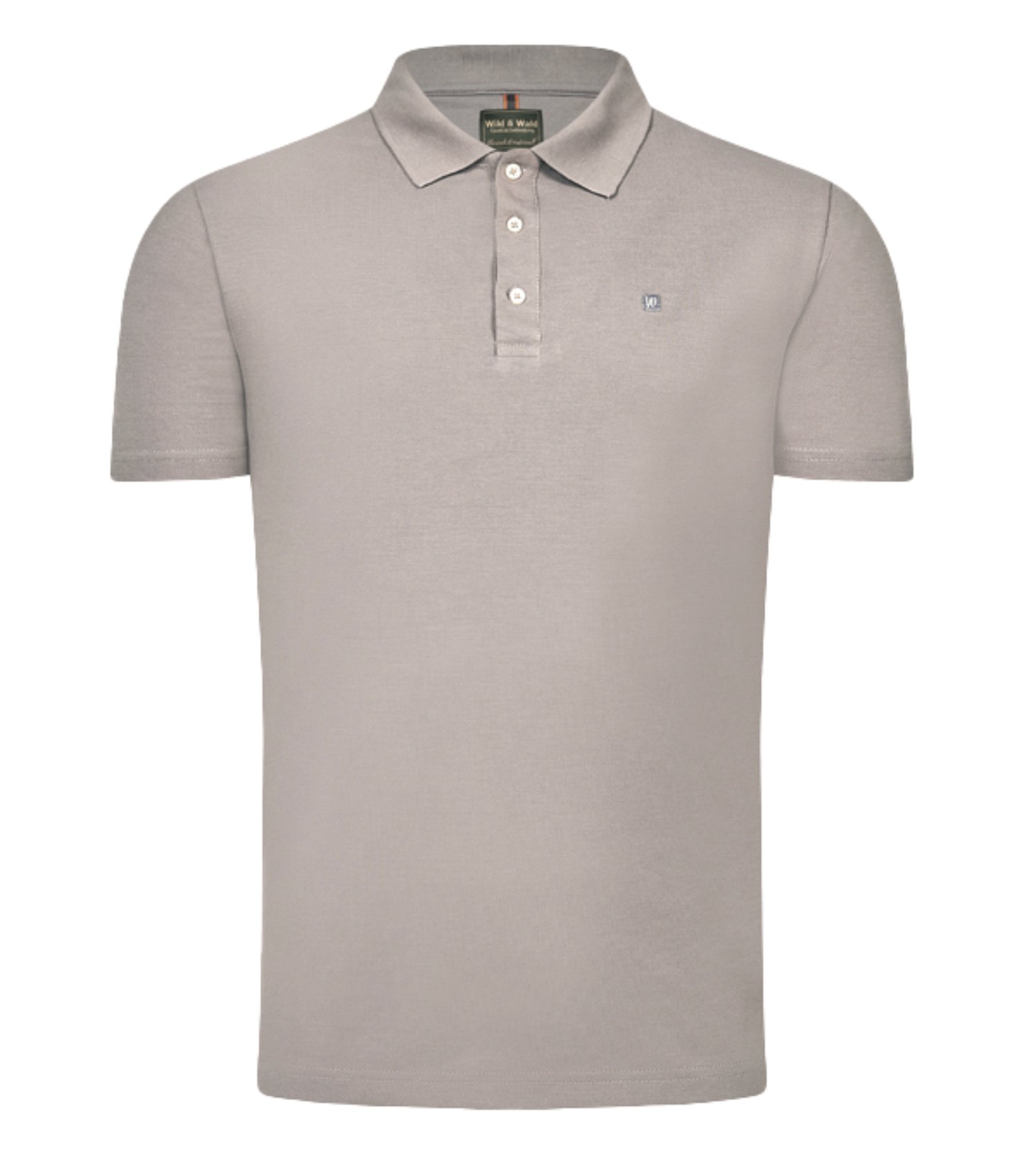 Wild & Wald Herren Polo Perwol Grau