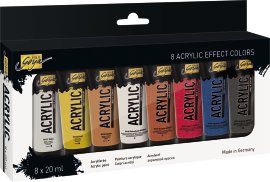 KREUL Acrylfarbe Effect Colors 20 ml Tuben 8er-Set
