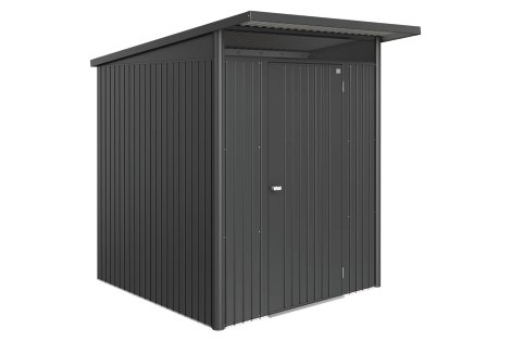 BIOHORT Gerätehaus AvantGarde® Eco A1 + Standardtür 180x220x218 cm, Dunkelgrau-Metallic