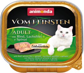 ANIMONDA Katzennahrung Vom Feinsten Schale mit Schlemmerkern Rind+Lachs+Spinat