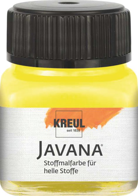 KREUL Stoffmalfarbe für helle Stoffe Citron 20 ml