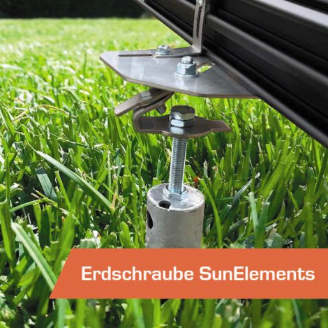 SUNELEMENTS Erdschraubenfundament 4.4 mit 8 Erdschrauben