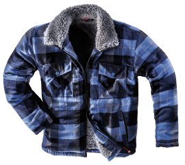 Thermojacke Blau/Schwarz XXL