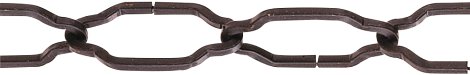 Zierkette Kathedral Schwarz 3x39x20 mm