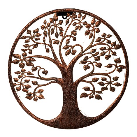 LED-Solar Wandlicht Lebensbaum Ø 40 x 4,5 cm