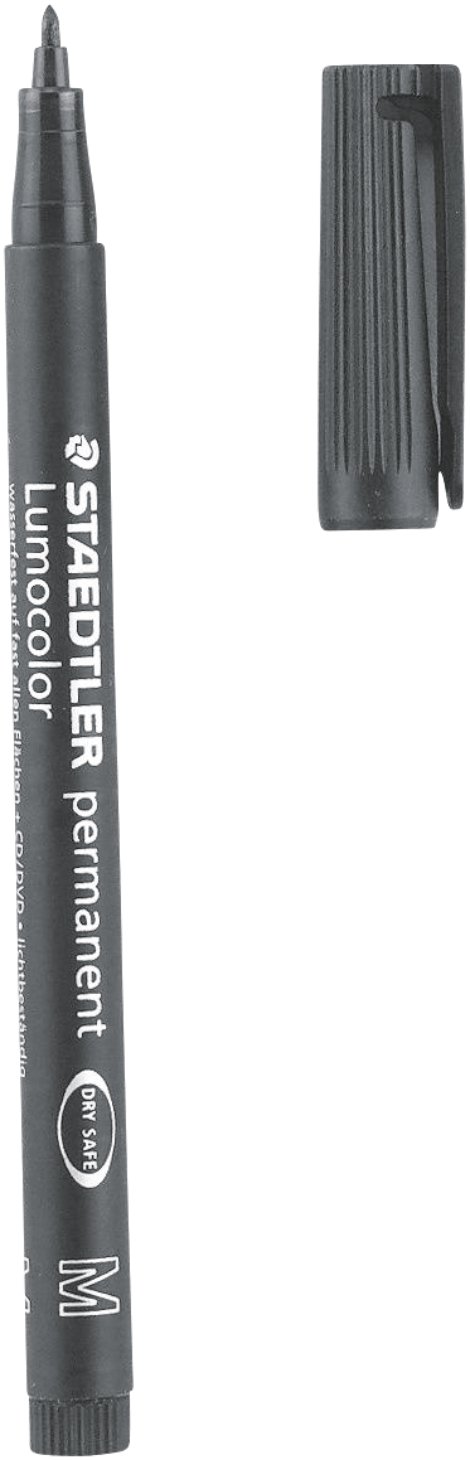 STAEDTLER Permanent Markierungsstift 1 mm, schwarz