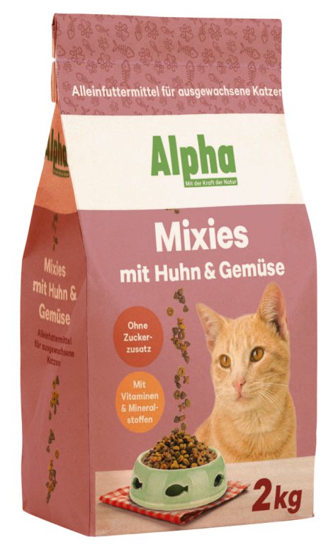 ALPHA Mixies Huhn, Truthahn, Ente, Gemüse 2 kg