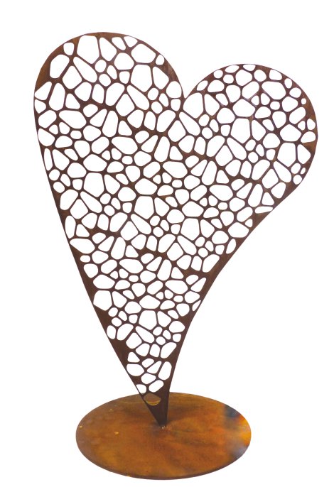 Gartenfiguren Herz-Bad Kötzting 27x40 cm (BxH)