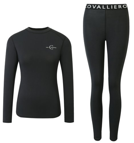 Damen Reit Funktionsunterwäsche Coval Schwarz XS