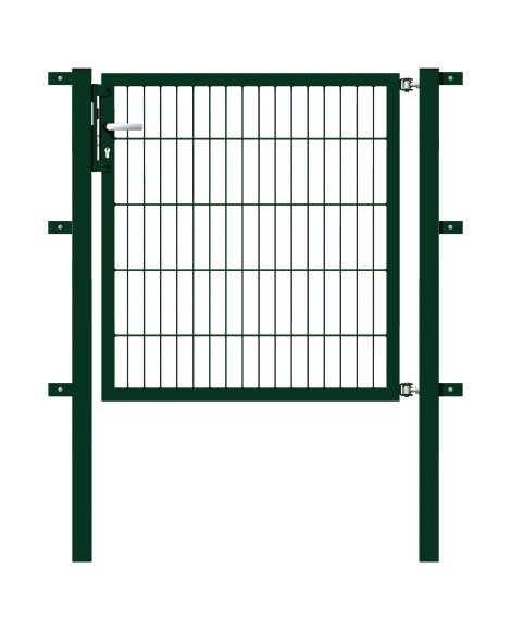 ALBERTS Stabgitter Einzeltor Feuerverzinkt Grün 1000x1000 mm