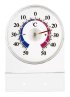 Fensterthermometer aus Kunststoff transparent