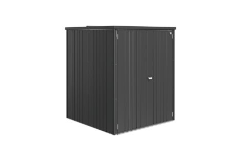 BIOHORT Geräteschrank 150 L, 156x155x184 cm, Dunkelgrau-Metallic