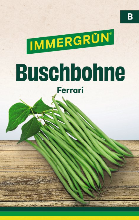 IMMERGRÜN Tütensamen Buschbohne Ferrari