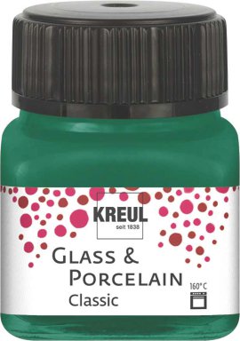 KREUL Malfarbe Glass & Porcelain Classic Dunkelgrün 20 ml