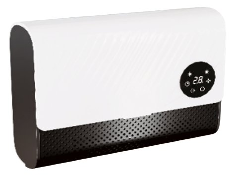 Wandheizlüfter mit Fernbedienung 2000 W