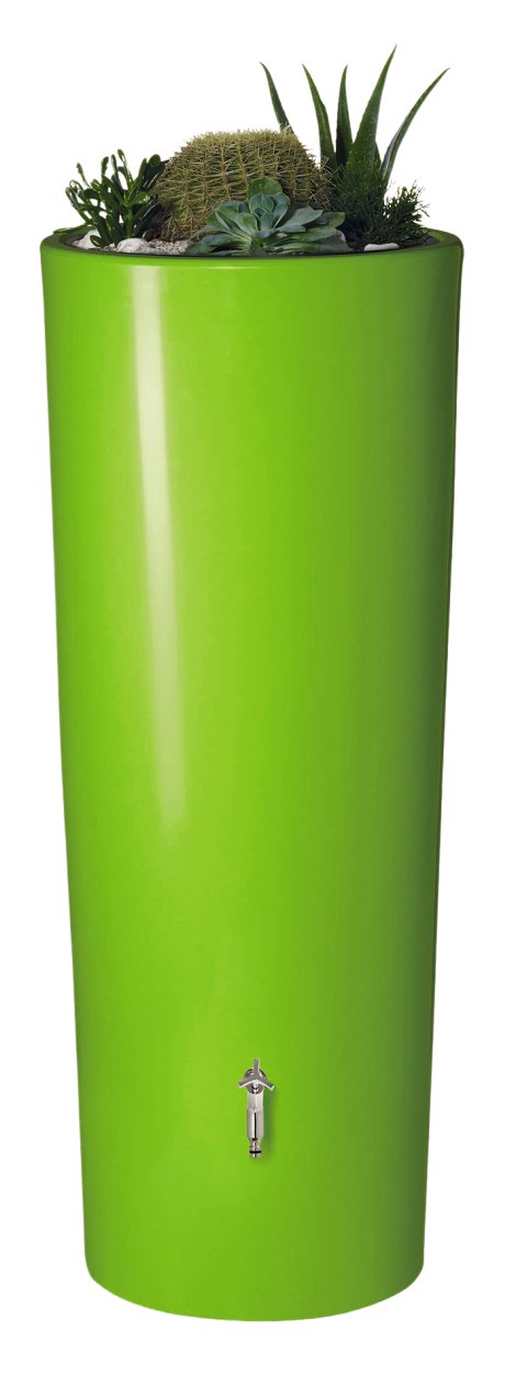 GARANTIA 2in1 Color-Regentank mit Schale Apfelgrün 350 ml