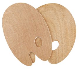 KREUL Holzpalette oval 20x30 cm 5 mm