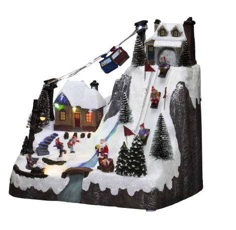 LED-Szenerie Skip mit Musik USB 19 Dioden Bunt