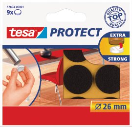 TESA Filzgleiter Kreis Braun