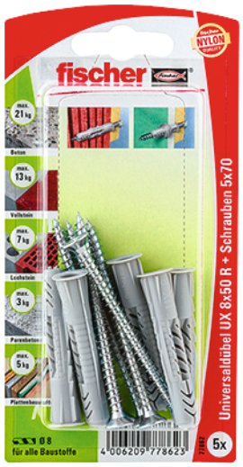FISCHER Universaldübel UX RSK 8 mm