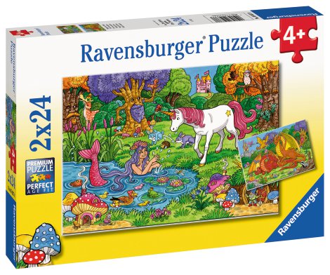 RAVENSBURGER Puzzle Magischer Wald 2x24-tlg.