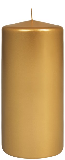 JEKA Stumpenkerze Lack Gold 70x150 mm