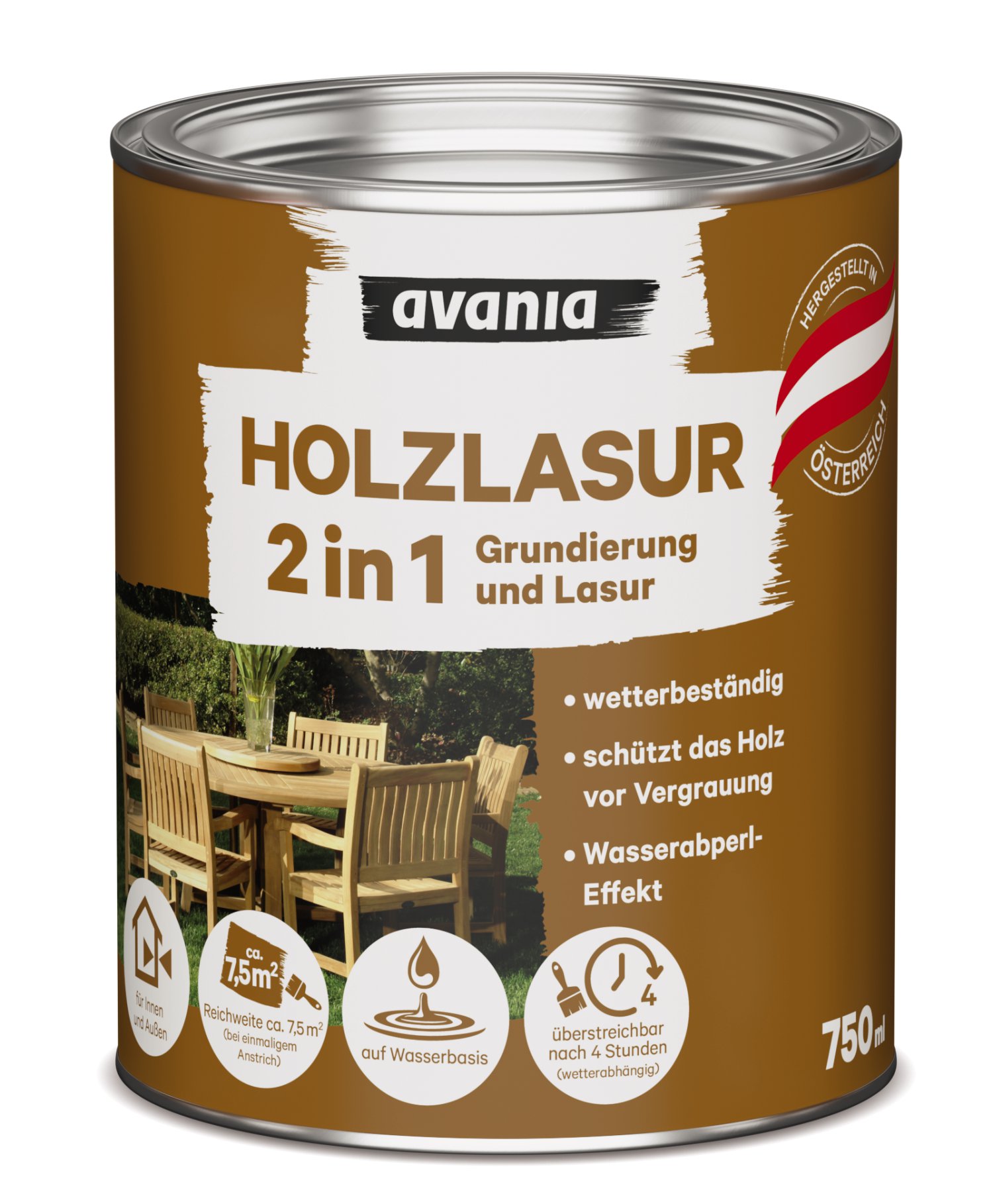 AVANIA Holzlasur 2in1 Eiche