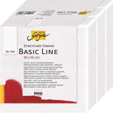 KREUL Keilrahmen Basic Line 10x10 cm 3 Stk.
