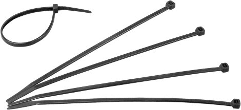 KOPP Kabelbinder Schwarz 200 x 4,6 mm, 50 Stk.