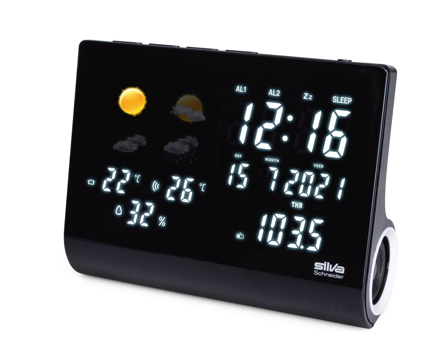 SILVA Uhrenradio Wetterstation UR-WS1500