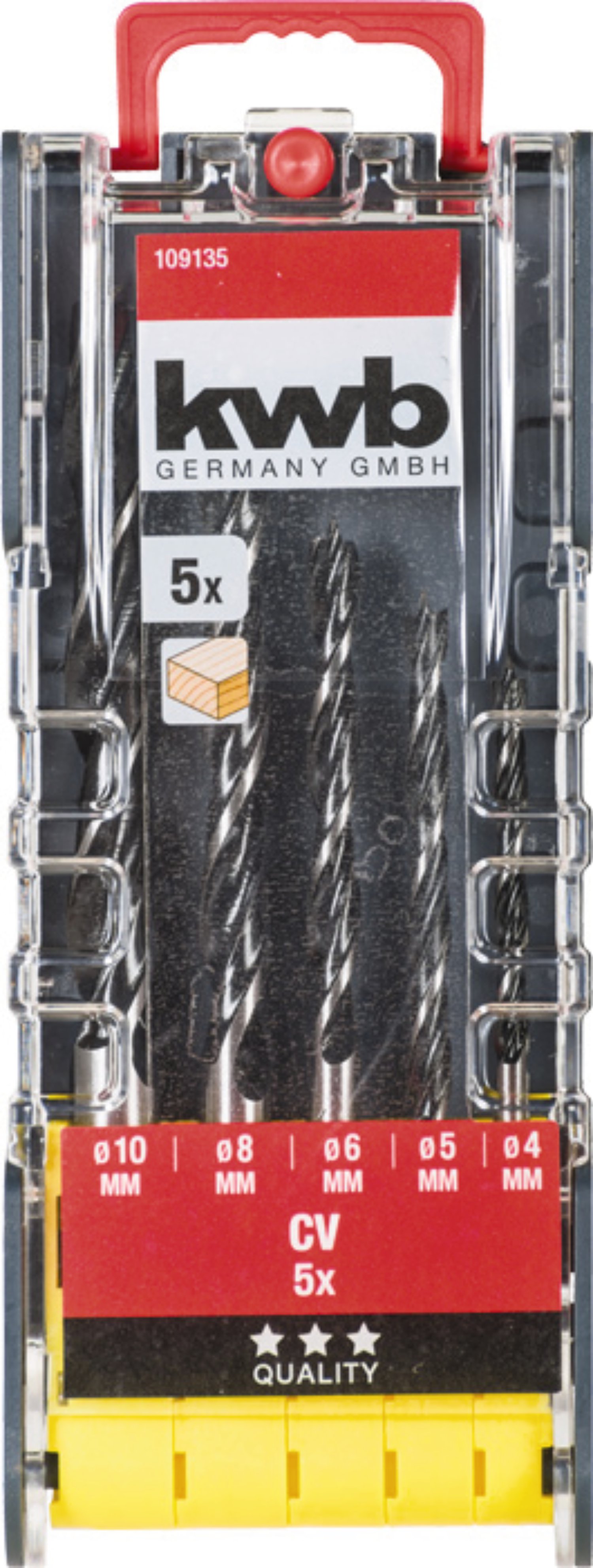 KWB Holzspiralbohrersatz Powerbox 5-tlg.