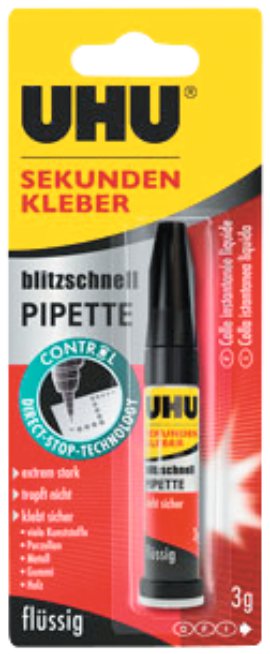UHU Sekundenkleber Blitzschnell 3 g