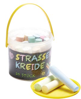 Strassenkreide 11x2,5 cm 20 Stk.
