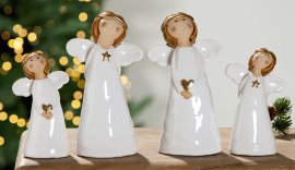 Keramikfigur Engel Franke