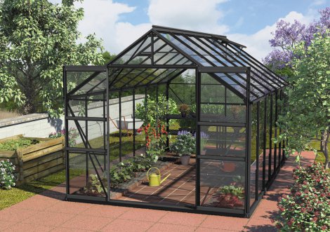 VITAVIA Gewächshaus Mars 11500 ESG 3 mm Schwarz