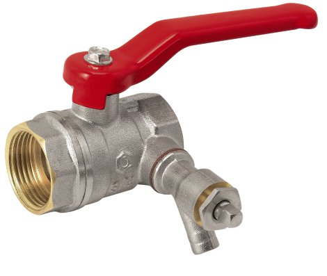 CORNAT Kugeldurchgangshahn mit Entleerung 3/4" IG