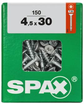SPAX Schraube Senkkopf TRX 4,5x30 mm L 150 Stk.