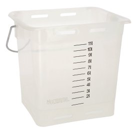 Tränkeeiemer mit Skala 13 l, weiß/transparent
