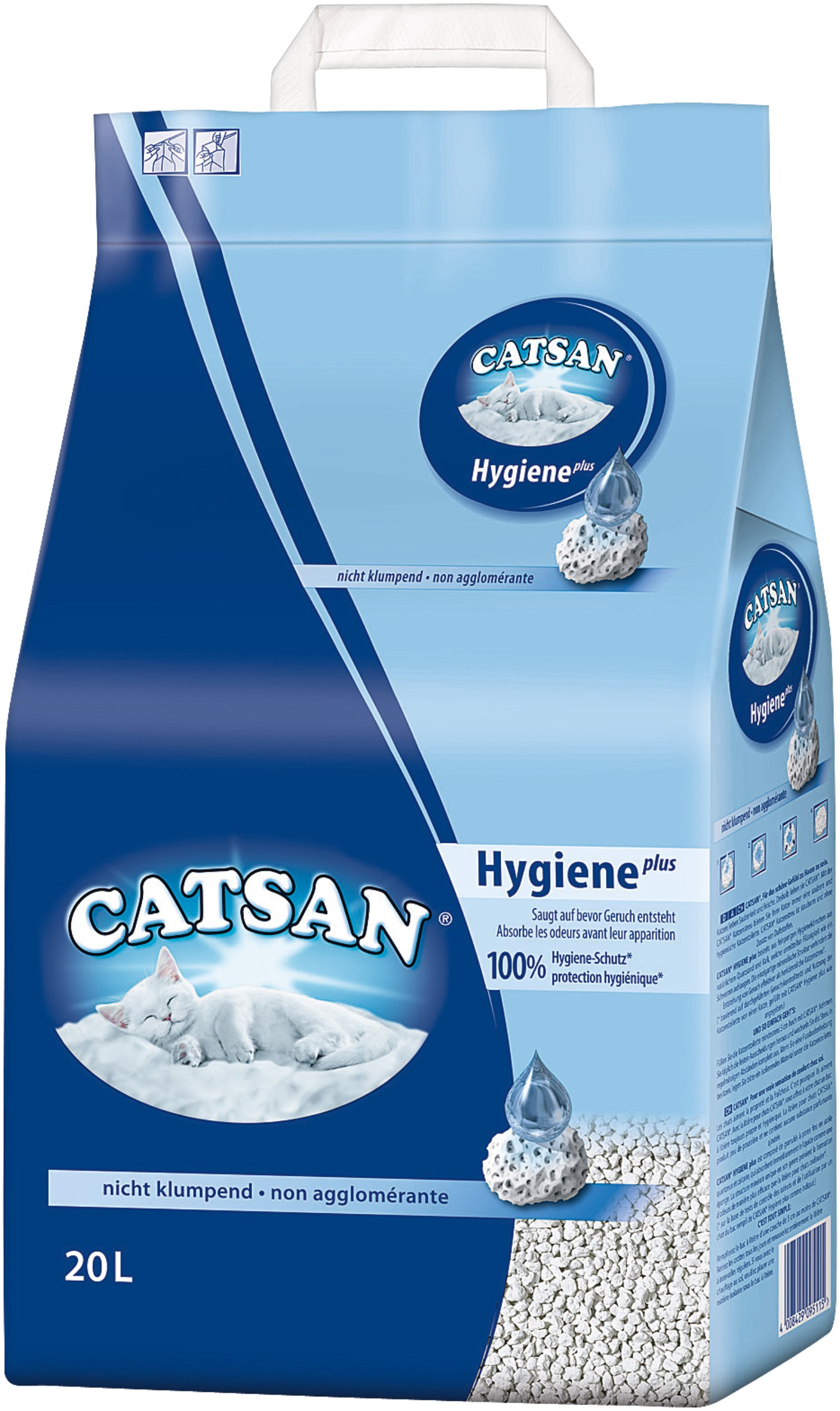CATSAN Hygiene Plus Katzenstreu 20 l
