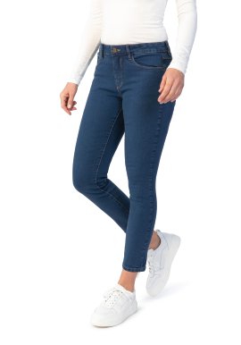 STOOKER Damen Jeans Slim Florenz Medium Blau