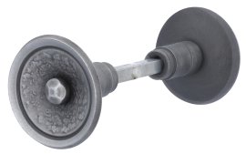 ALPERTEC Knopfdrückerpaar Schmiedeeisen Ø 60 mm