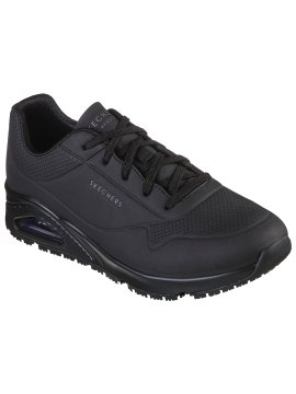 SKECHERS Arbeitsschuh Uno Schwarz, Gr. 45,5