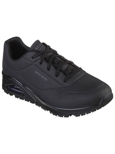 SKECHERS Arbeitsschuh Uno Schwarz, Gr. 45,5