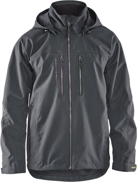 BLÅKLÄDER Winterjacke mit Kapuze anthrazit/schwarz 4XL